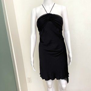 Emporio Armani, Black Silk and Chiffon Evening dress, Size 2